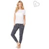 Aeropostale Womens Striped Cocoon Embellished T-Shirt, White, Large - 3 of 3
