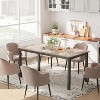 Nasitip 63" Rectangle Dining Table for 2–6, Modern Farmhouse Table with Metal Legs, Black & Vintage Finish for Kitchen or Dining Room - 2 of 4
