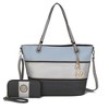 MKF Collection Vallie Color-Block Women’s Tote Bag with Wallet by Mia K - 2 of 4