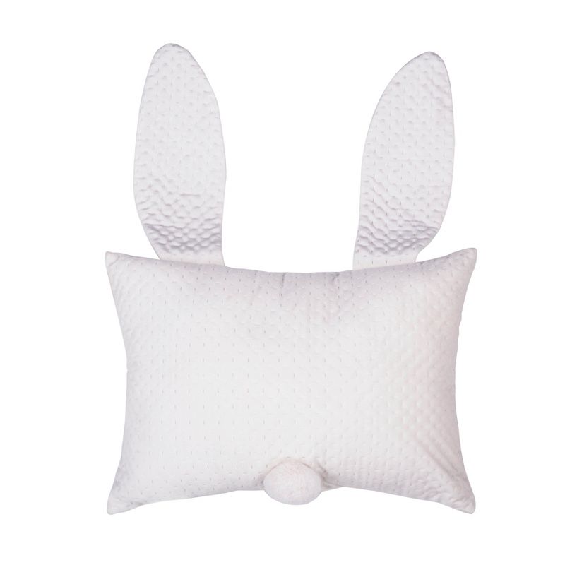C&F Home 13" x 18" Flap Ears Bunny Girl Decorative Throw Pillow, 2 of 8