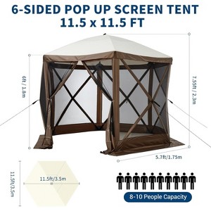 Jojoka Pop-Up Screen Tent with Adjustable Height,Portable Outdoor Shelter for Camping, Backyard, Beach - 1 of 4