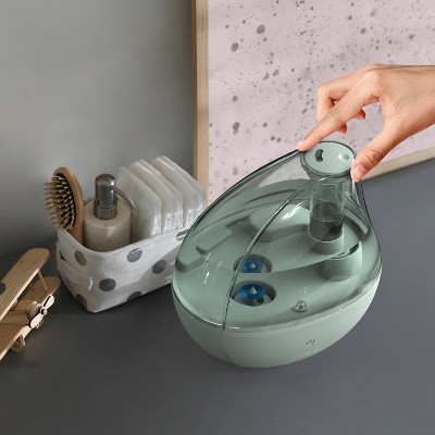 PureBaby Whisper Green Ultrasonic Cool Mist Humidifier with Night Light