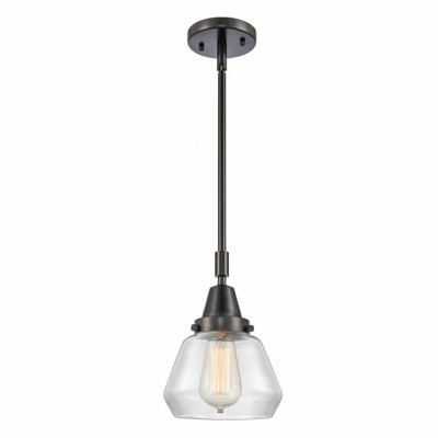 Fulton - 1 Light Stem Hung Mini Pendant In Industrial Style-10.13 Inches Tall and 7 Inches Wide