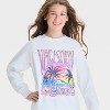 Girls' Oversized Fleece Pullover Sweatshirt - art class™ - 2 of 4