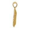 Black Bow Jewelry 14k Yellow Gold Textured Butterfly Pendant, 28mm (1 1/8 inch) - 2 of 4