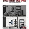 ER KANG Weight Plate Storage Rack, Wall Mounted Weight Plate Holder for Home Gym, Fit 1"and 2"Plates - 3 of 4