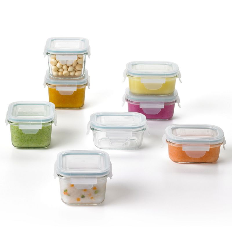 Glasslock Homemade Baby Food BPA Free Glass Storage Containers, 5 of 7