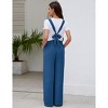 Clearlove Maternity Jumpsuit Women's Casual Sleeveless Tie Loose Jumpsuit With Pockets - 4 of 4
