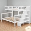 Twin-Over-Full Bunk Bed with Trundle, Storage Staircase, and Guard Rail, No Box Spring Required - 4 of 4