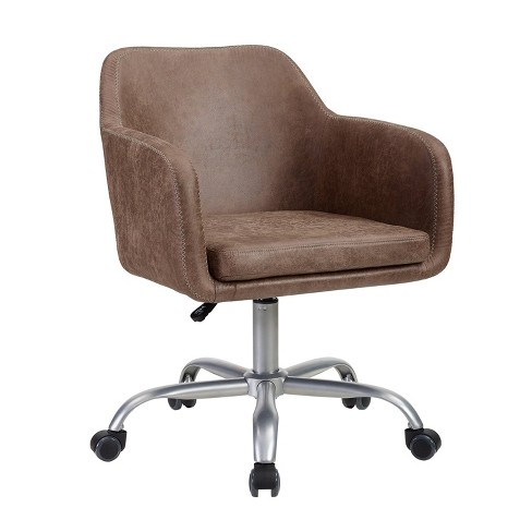 Rylen Office Chair Brown Linon Target