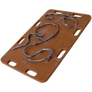 Wooden Board with Barbed Wire for WWE & AEW Wrestling Action Figures - 1 of 2