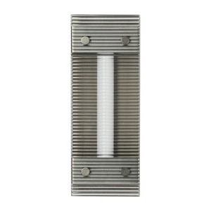 LNC Pontevedra 1-Lights 4.7" Modern Luxury Cylinder Integrated LED Wall  Lights, Gunmetal Black - 1 of 4