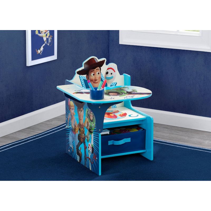 Disney Pixar Toy Story 4 Kids&#39; Chair Desk with Storage Bin - Delta Children, 3 of 10