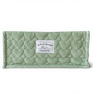 Anna-Kaci Rectangular Quilted Storage Box with Soft Sides and Label Accent 4.7x11x6.3in - 1 of 3