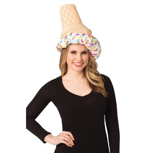 Imposta Costumes Adult Ice Cream Costume Hat Beige - 1 of 2