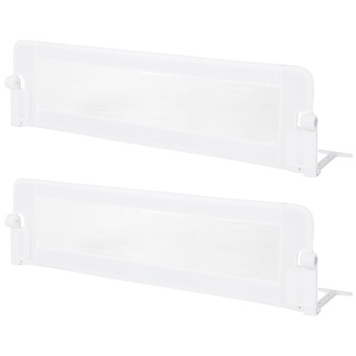 Infans 2PCS 60" Toddler Foldable Bed Rail w/Adjustable Safety Strap Bedrail Guard Grey
