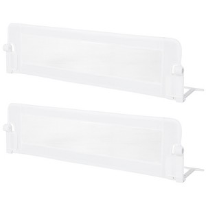 Infans 2PCS 60" Toddler Foldable Bed Rail w/Adjustable Safety Strap Bedrail Guard Grey - 1 of 4