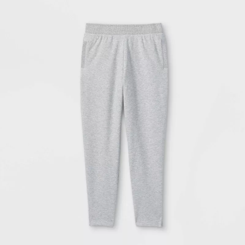 Girls' Cozy Fleece Pants - All in Motion™ Gray XL