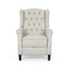 Push Back Recliner Chair with Wingback Design and Button Tufted Diamond Stitch - 2 of 4
