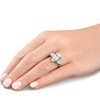Pompeii3 5 1/2Ct Pear & Heart Certified Diamond Engagement Ring 14k Gold or Pt Lab Created - 2 of 4