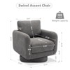 COLAMY Swivel Chair, Upholstered Barrel Accent Chair for Living Room,Single Sofa, Armchair Chair - 2 of 4