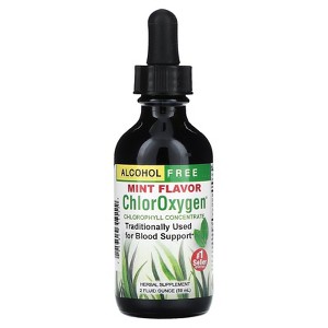 Herbs Etc. ChlorOxygen®, Chlorophyll Concentrate, Alcohol Free, Mint, 2 fl oz (59 ml) - 1 of 2