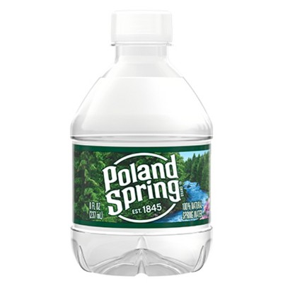 Poland Spring Natural Spring Water - 8oz Bottle (Pack of 15)