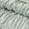 BAGOKIE 7pc Wildflower Puff Bed in a Bag King Size Comforter Set for All Season, Green Tea - 4 of 4