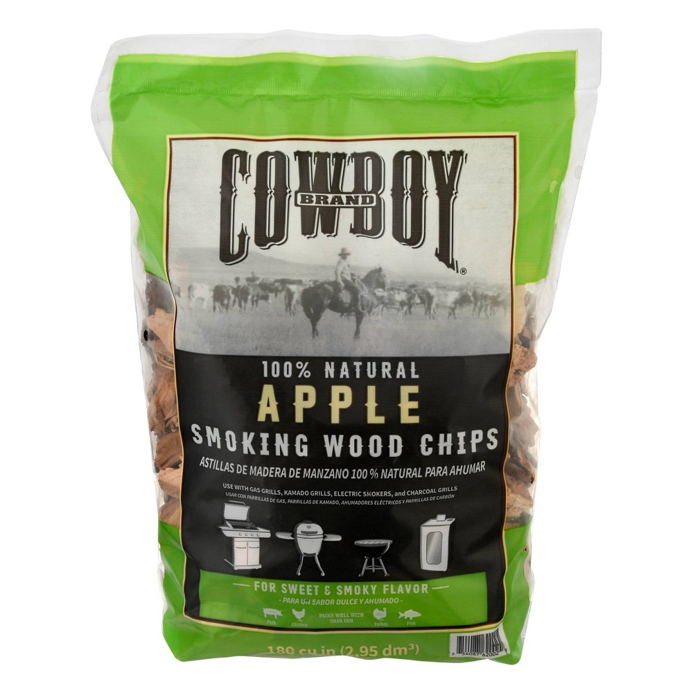 Photos - Garden & Outdoor Decoration Cowboy 180 cu in Apple Chips: Ideal for BBQ Smoker, Natural Wood Smoking Flavor, Compatible with Charcoal Grills