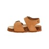 Rugged Bear Hook and Loop Girls' Boys' Footbed Sandals with Buckle Detail - Casual, Flat, Open Toe, Lightweight Summer Shoes (Toddler) - 2 of 4