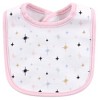 Hudson Baby Infant Girl Cotton Bib and Headband Set 5pk, Unicorn Lashes, One Size - 2 of 4
