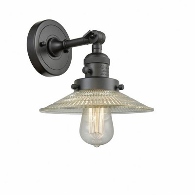 Halophane - 1 Light Wall Sconce In Industrial Style-8 Inches Tall and 8.5 Inches Wide