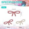 Unique Bargains Self-Adhesive Durable DIY Clothing Bow Rhinestone Stickers 6 Pcs - 2 of 4