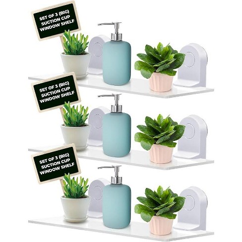 Window Garden 3-5mm Acrylic Plate Holds Upto 7lbs-Set of 3,White - image 1 of 4