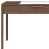 HomeRoots 47" White and Brown Marble and Wood Computer Desk - 4 of 4