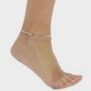Pompeii3 Stefanie Anklet Silver Plated 9.25" with 1.5" Extender - 3 of 4
