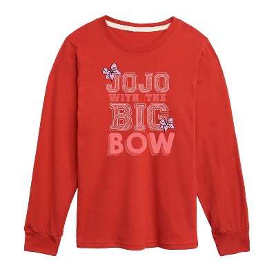 JoJo Siwa Big Bo Jojo Long Sleeve Graphic T-Shirt - Red - 3T