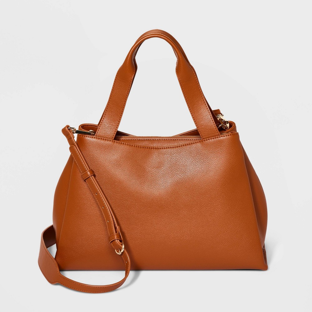 Midi Tote Handbag - A New Day™ Brown