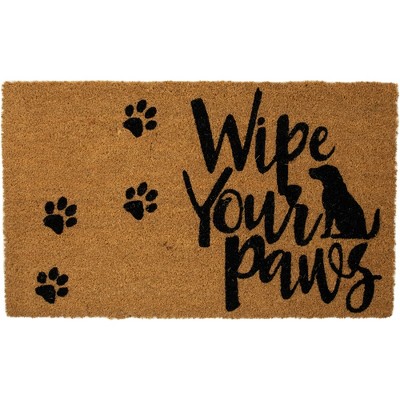 1'6x2'6 Wipe Your Paws Doormat Natural - Threshold™ : Target