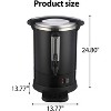 Commercial Coffee Urn, Coffee Dispenser Electric,Fast Brew Stainless Hot Water Dispenser, Hot Water Urn for Catering, Party, Black - 4 of 4