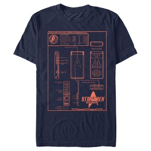 Men's Star Trek: Discovery Starfleet Communicator Specs T-Shirt - 1 of 4