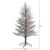 Nearly Natural 5-ft Frosted Berry Twig Artificial Christmas Tree with 200 Multicolored Gum Ball LED Lights and 386 Bendable Branches - 2 of 4