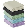 Royal Massage Deluxe Flannel 3pc Sheet Set - Face Cover, Fitted and Flat Sheet - Black - 2 of 4