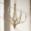 Minka Lavery Brushed Honey Gold Chandelier 34" Wide Modern 9-Light Fixture for Dining Room House Foyer Kitchen Entryway Bedroom - 2 of 3