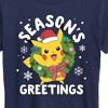 Women's - Pokémon - Pikachu Seasons Greetings Short Sleeve Graphic T-Shirt - 2 of 4