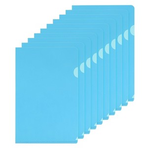 Unique Bargains L Type Plastic Portable Reusable Office Project Folder 30 Pcs - 1 of 4