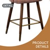 Nevis Mid-century Modern Faux Leather Tufted Nailhead Trim Counter Stool Set of 2 - Leovsnove - 4 of 4