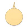Black Bow Jewelry 14k Yellow Gold Laser Etched Shetland Sheepdog Disc Pendant, 19mm - 3 of 4