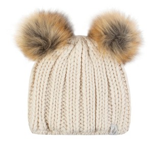 Girls Crystal Mountain Hat with Two Pom Poms - 1 of 4