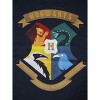 Harry Potter Hogwarts Mascot Shield Youth Navy T-shirt - 2 of 2